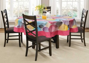 Lushomes Printed 4 Seater Table Cover
