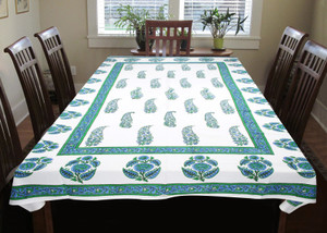 Coco Bee Floral 6 Seater Table Cover
