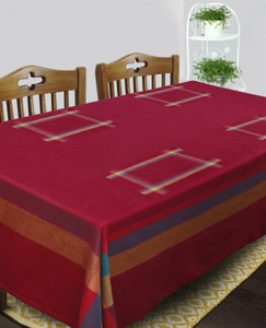 Dhrohar Maroon Organic Cotton Table Linen Set