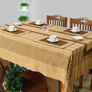 Dhrohar Brown Organic Cotton Table Linen Set