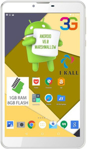 I Kall IK2 (1GB+8GB) Dual Sim 3G Calling Tablet 8 GB 7 inch with Wi-Fi+3G Tablet (White)