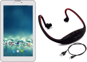 I Kall N8 8 GB 7 inch with 3G (White) With Neckband 8 GB 7 inch with Wi-Fi+3G Tablet (White)