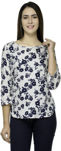 Stop Look Casual 3/4th Sleeve Printed Women Multicolor Top