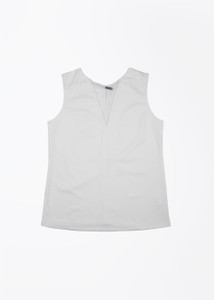 United Colors of Benetton Casual Sleeveless Solid Women's White Top