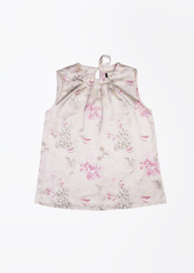 United Colors of Benetton Casual Sleeveless Printed Women's Beige, Pink Top