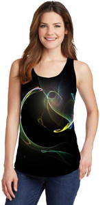 Snoogg Casual Sleeveless Graphic Print Women's Multicolor Top