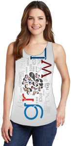Snoogg Casual Sleeveless Graphic Print Women's Multicolor Top