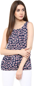 Mayra Casual Sleeveless Printed Women's Multicolor Top