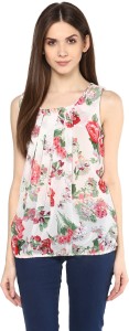 Mayra Party Sleeveless Printed Women's Multicolor Top