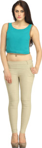 Urban Roots Casual Sleeveless Solid Women's Light Blue Top