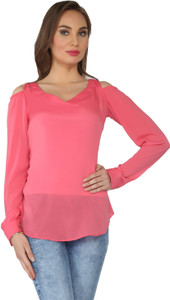 From the Ramp Casual Full Sleeve Solid Women's Pink Top