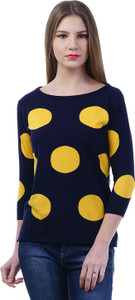 Kalt Casual 3/4th Sleeve Self Design Women's Multicolor Top