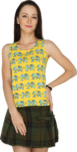 Imagica Casual Sleeveless Printed Women's Multicolor Top