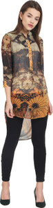 Griffel Casual Cap Sleeve Floral Print Women's Multicolor Top