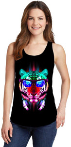 Snoogg Casual Sleeveless Graphic Print Women's Multicolor Top