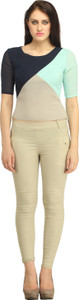Urbanroots Casual Short Sleeve Solid Women's Multicolor Top