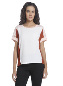 Vero Moda Casual Short Sleeve Solid Women's Multicolor Top