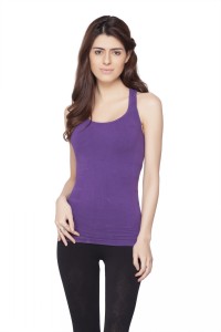 C9 Casual Sleeveless Solid Women's Purple Top