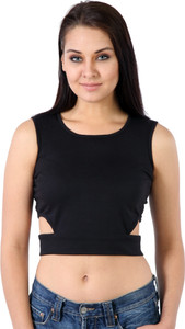 James Scot Formal Sleeveless Solid Women's Black Top