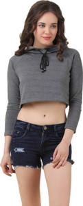 Texco Casual Full Sleeve Solid Women's Grey Top
