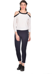 Rute Casual 3/4th Sleeve Solid Women's White Top