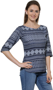 Stop Look Casual 3/4th Sleeve Printed Women Multicolor Top
