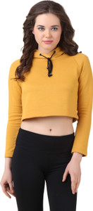 Texco Casual Full Sleeve Solid Women's Yellow Top