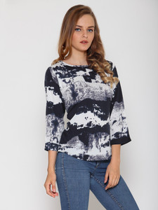 Stop Look Casual 3/4th Sleeve Printed Women Multicolor Top