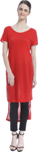 Vero Moda Casual Short Sleeve Solid Women's Red Top
