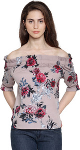 Envy Me Casual 3/4th Sleeve Floral Print Women's Multicolor Top