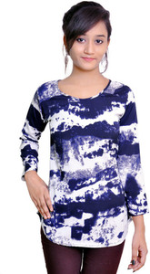shreya Casual 3/4th Sleeve Printed Women's Multicolor Top
