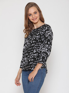 Stop Look Casual 3/4th Sleeve Printed Women Multicolor Top