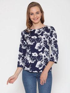 Stop Look Casual 3/4th Sleeve Printed Women Multicolor Top