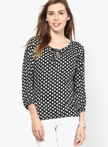 Mayra Party 3/4th Sleeve Printed Women's Multicolor Top