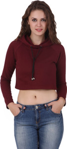 Texco Casual Full Sleeve Solid Women's Maroon Top
