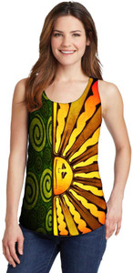 Snoogg Casual Sleeveless Graphic Print Women's Multicolor Top