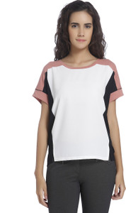 Vero Moda Casual Short Sleeve Solid Women's Multicolor Top