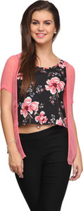 Eavan Casual Short Sleeve Floral Print Women Multicolor Top