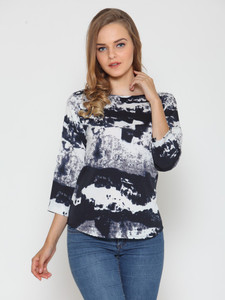 Stop Look Casual 3/4th Sleeve Printed Women Multicolor Top