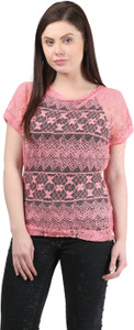Mayra Casual Short Sleeve Solid Women's Pink Top