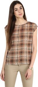 La Zoire Casual Short Sleeve Printed Women's Multicolor Top