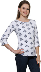 Stop Look Casual 3/4th Sleeve Printed Women Multicolor Top