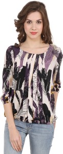 Aania Casual 3/4th Sleeve Printed Women's Multicolor Top
