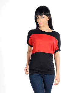 Hugo Chavez Casual Short Sleeve Solid Women's Black Top