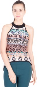 khhalisi Casual Sleeveless Printed Women's Multicolor Top