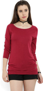 United Colors of Benetton Casual Sleeveless Solid Women's Pink Top