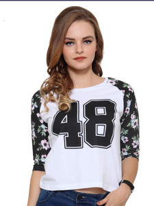 Unshackled Casual 3/4th Sleeve Solid Women's White Top