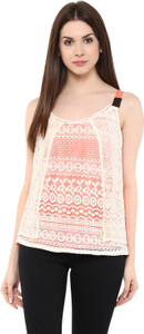 Mayra Party Sleeveless Solid Women's Pink Top