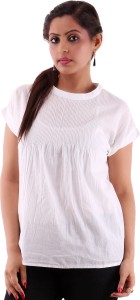 Goodwill Impex Casual 3/4th Sleeve Solid Women's White Top