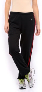 Macrowoman Solid Women Black Track Pants Buy Black Macrowoman